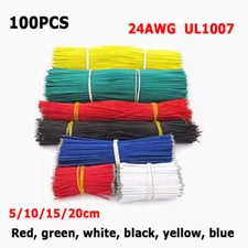 5/10/15/20cm 24AWG Breadboard Jumper Electronic Wire Double Tinning Multi Colors