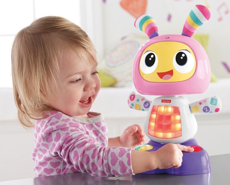 Fisher-Price Bright Beats Dance & Move BeatBelle Pink Wiggles LED ...
