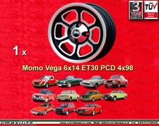 1 Cerchio Momo Vega FIAT Alfa pcd 4x98 124 125 131 132 Alfetta GTV Giulietta mk2
