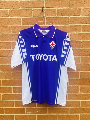 Maillot Domicile Fiorentina 1999/2000 - Rossitto Numéro 11 - Taille L - Marque Fila