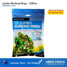 Jumbo Marking Rings 125pcs Bulls Calves Bloodless Castration Bloodless Premium