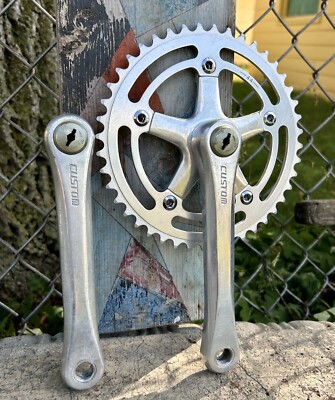 SR Custom Crankset 44T Vintage Bike Crank Old School BMX SR Custom Crankset 44T Vintage Bike Crank Old School BMX