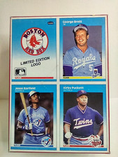1987 Fleer Baseball Empty Display Wax Box Brett Barfield Puckett Logo