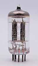 Brimar England ECC82 12AU7 Long Plate Halo Getter Valve Tube Used (V35)