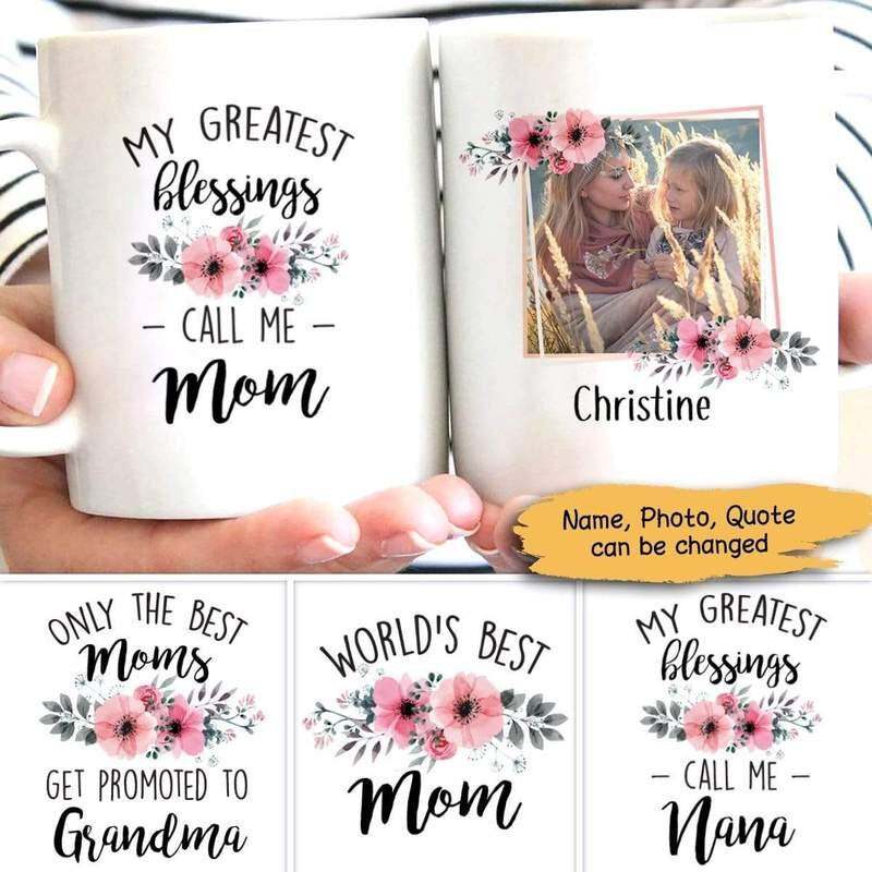 Family My Greatest Blessing Personalized Photo Mug Family Mug Personalized