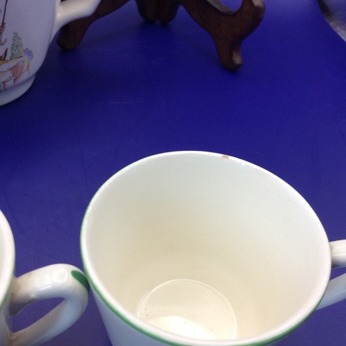 Vintage Childrens Ceramic Tea Set with Nursery Rhyme Characters - Picture 11 of 21