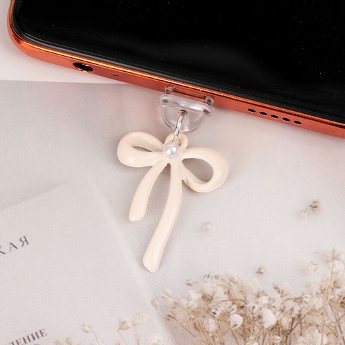 Phone Dust Plug Pendant For Type-c Port Fashion Bowknot Charging Port Protector - Zdjęcie 4 z 13