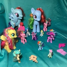 Hasbro My Little Pony Singing Rainbow Dash Karaoke Mic Plus 12 Ponies/Acces