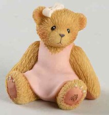 Cherished Teddies Mystery Bear 2001 Club Exclusive Gift Pink Dress Ships Free