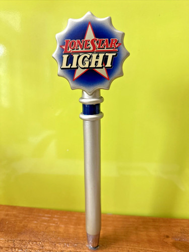 LONE STAR Light BEER Bottle Cap Tap Handle 11" Vintage TEXAS Brewery