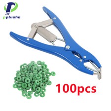 Sheep Lamb Castration Applicator 100 Marking Rings Bander Docking Elastrator