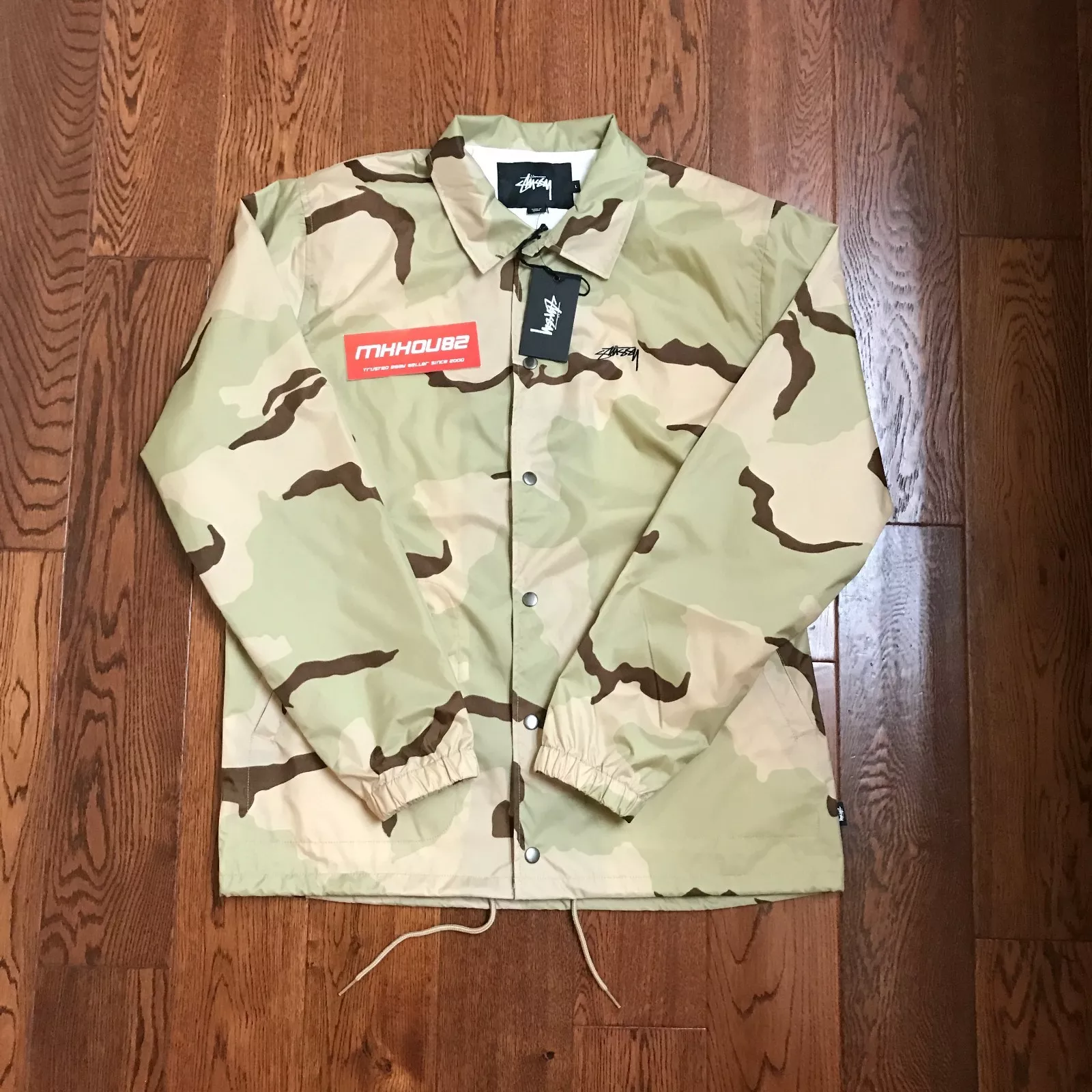 Veste neuve Stussy Spring Coach Desert Camo World Tour 2017 SS17 suprême taille L