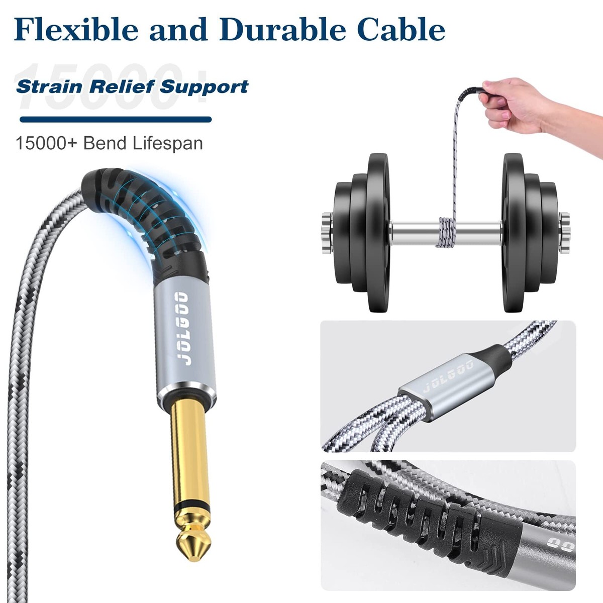 Câble Audio Adam Hall 3 STAR BMV 1000 - XLR Mâle Vers Jack 6.35mm Stéréo 10m - Qualité Pro
