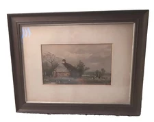 c  1870 English  Chromo after a Watercolor by Samuel Standige Boden 25 X 19.5 NR