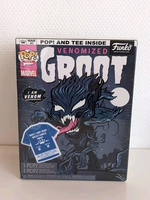 Funko POP! Tees T-Shirt Marvel Venomized Groot Glows in the Dark 511 Figur Gr. M