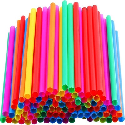 200 Stück Strohhalme Extra Breit Jumbo Boba Bubble Tea Smoothie Trinkhalme 11 mm