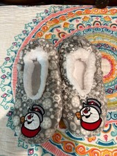 Cozy Snowman Fleece Slippers