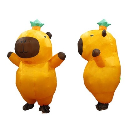 Décoration De Noël Gonflable – Capybara De 42cm Avec Pull De Noël (Morris Costumes)