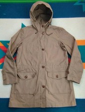 C.C Filson Tin Cloth Trench Coat Parka Jacket Full Zip Made In USA Womens Small