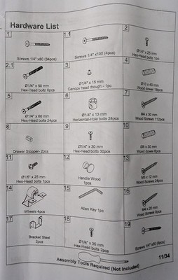  Bunk Bed Hardware Kit - WF286542 WF286543 WF286544 Wayfair Bunk Bed