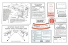 1966 Mustang 14 Piece Decal Kit Coupe Convertible Fastback 66