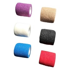 12 x Multi-Colour Pet / Sport / Tatto Grip Tape Wrap | Self-Adhesive PET Bandage