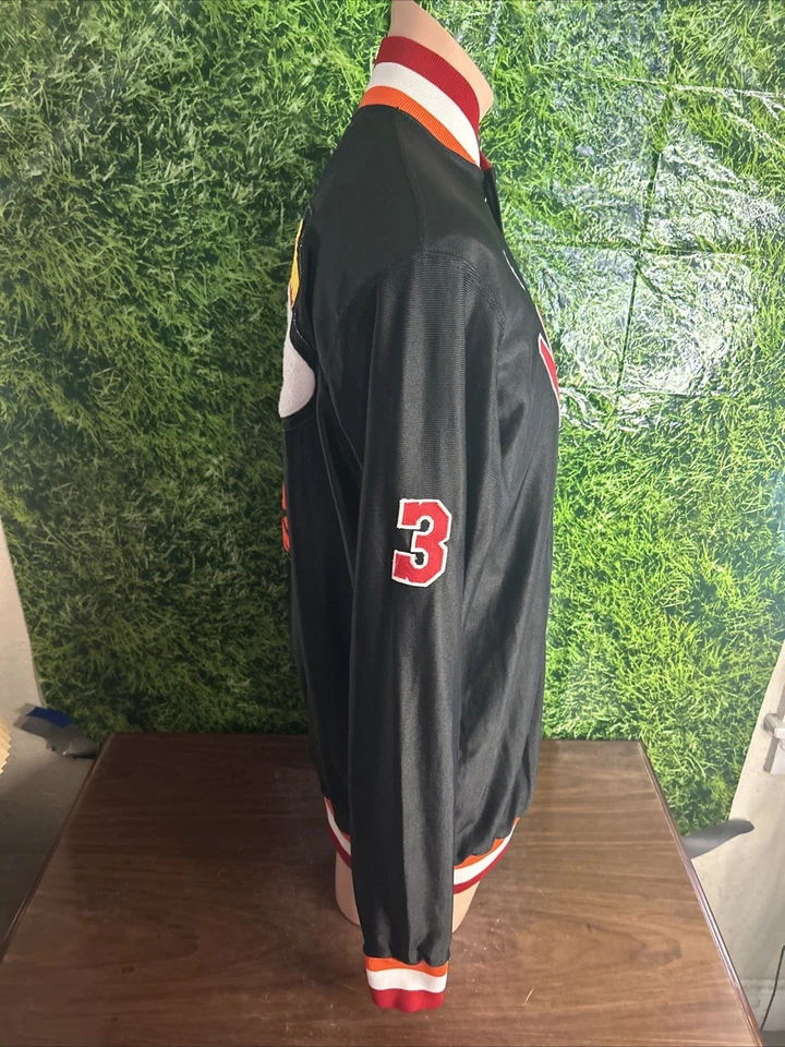 1988-89 Miami Heat #3 Anthony Taylor Game Worn Warmup Jacket Sz 42 - Image 4 of 4