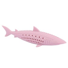 SALUTUY Cat Toothbrush Catnip Toy, Silicone Easy to Clean Soft Durable pink