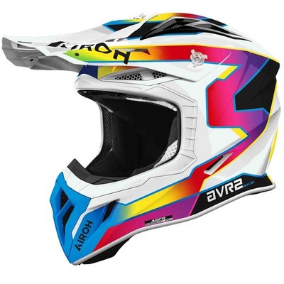 Airoh Aviator Ace 2 Sunrise weiss gelb lila Crosshelm ECE 22.06 Carbon L 59/60