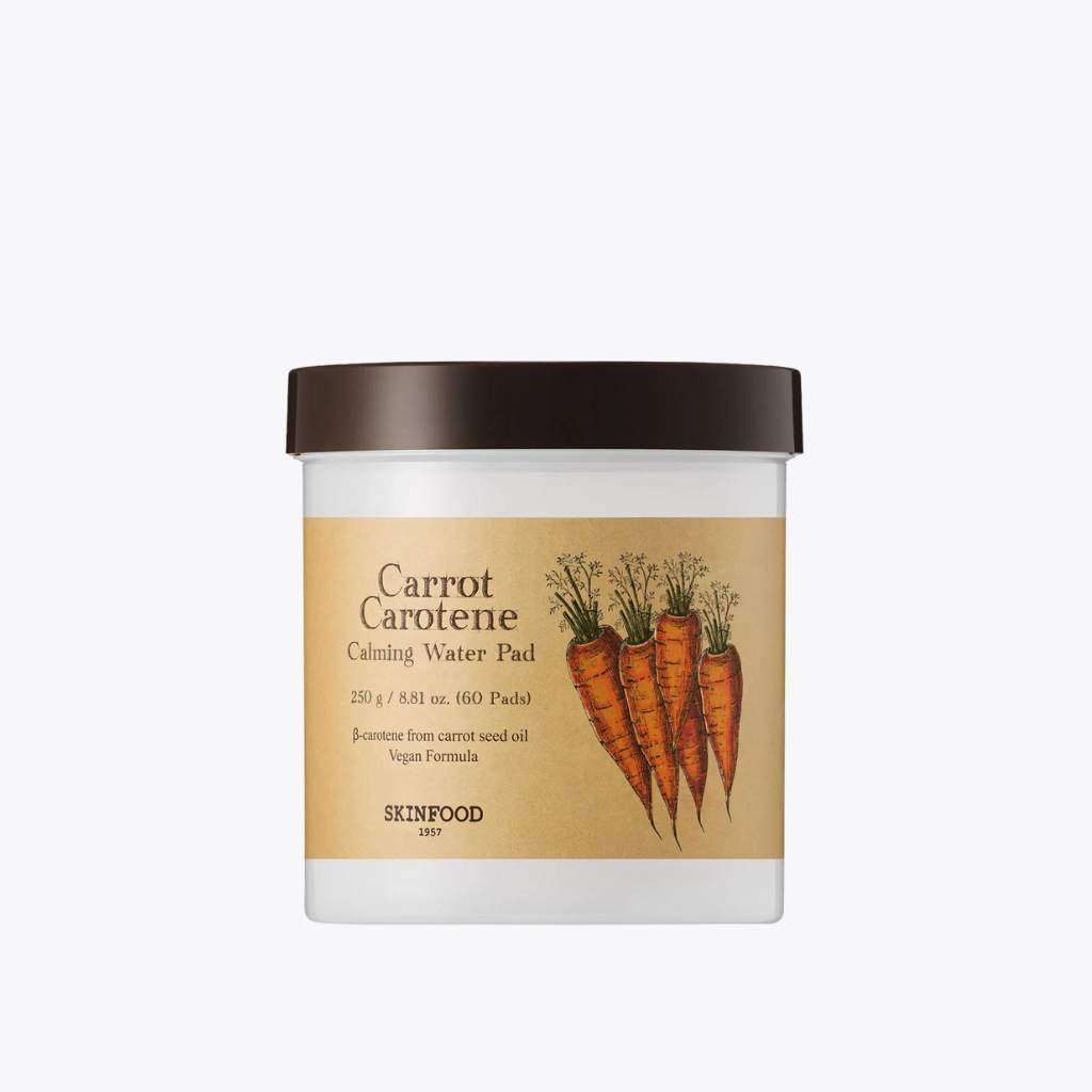 [SKINFOOD] CARROT CAROTENE CALMING WATER PAD 250G (60 pads)