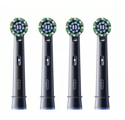 Oral-B Pro Cross Action Zahnbürstenköpfe schwarz - 4er Pack
