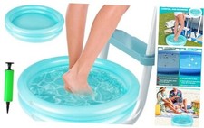 2 Pack Inflatable Pool Foot Bath Basin, Swimming Pool Clean Feet, Foot Green