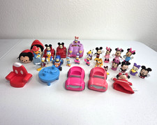 Lot of Disney Mickey, Minnie Mouse, Daisy, Donald Duck, Pluto Figures Plushes