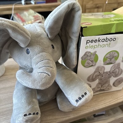 Peek a Boo Elefant Spielzeug Elefant Teddy mit Schlagohren verpackt Top Zustand 