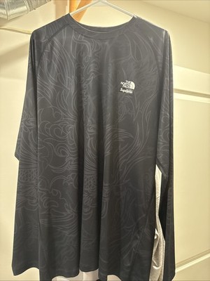Supreme The North Face Base Layer Long Sleeve Top Black Dragon