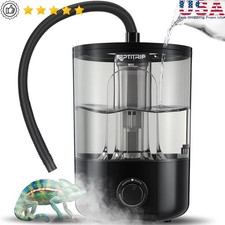 Ultrasonic Reptile Humidifier Adjustable Mist Leak-Proof Tank Quiet Operation US