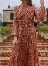 Zimmermann Espionage Laced Ring Midi Dress. Size 1 8-10au US 4-6