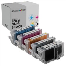 5PK PGI-5 BLK CLI-8 BLK/CMY for Canon PGI5 CLI8 Ink Cartridge PIXMA iP6600 MP600