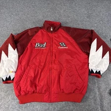 Dale Earnhardt Jr NASCAR Racing Jacket Mens Large Budweiser 8 Chase Authentics