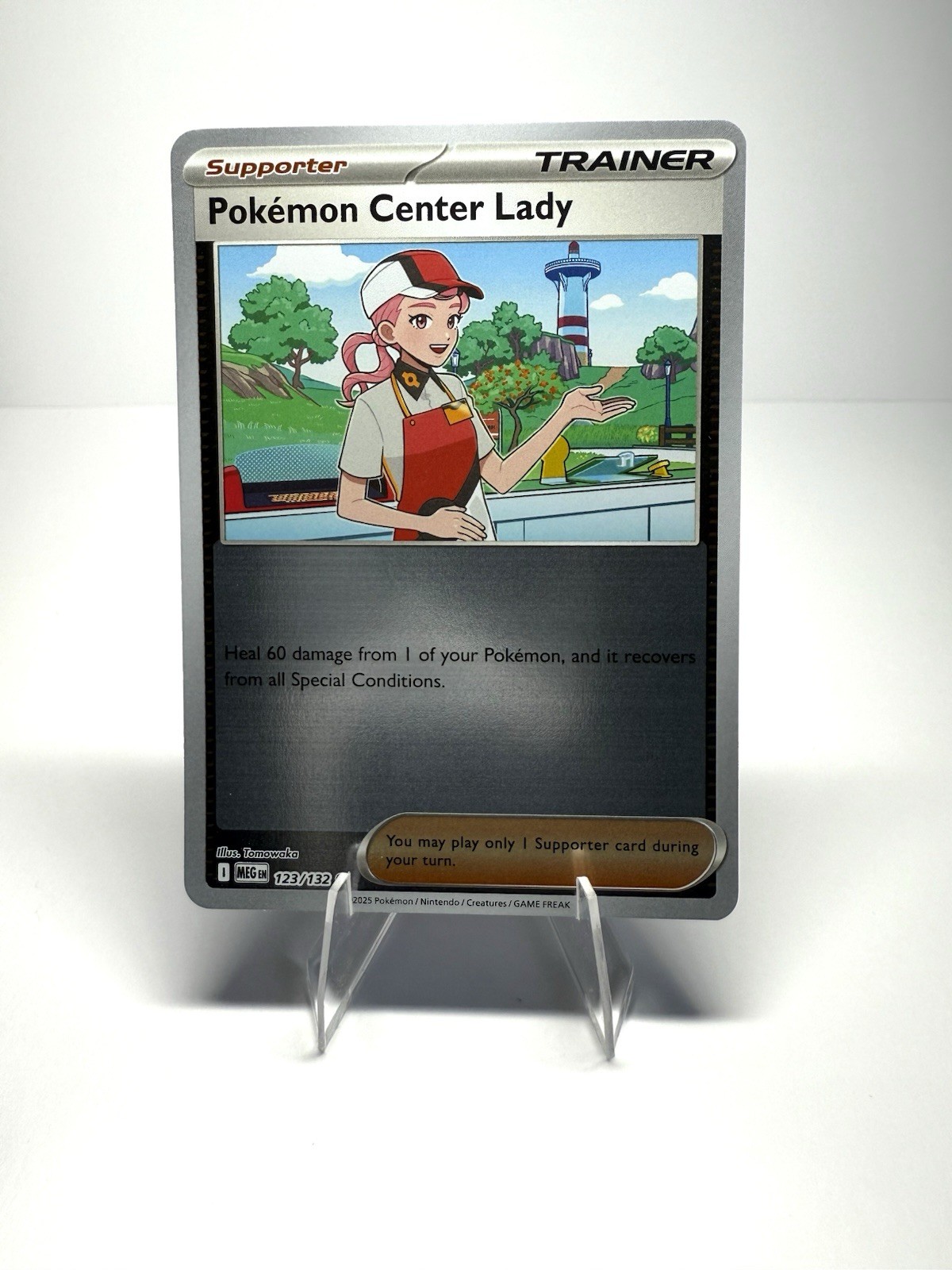 Pokemon Center Lady 123/132 Me01: Mega Evolution Reverse Holo - Pokemon TCG NM