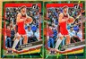 (2) 2023-24 Panini Donruss Deni Avdija #51 Holo Green Laser