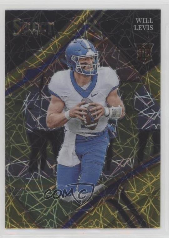 2023 Panini Select Draft Picks Field Level Gold Lazer Prizm Will Levis #103 0nx5