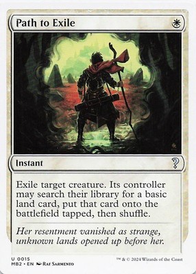 Path to Exile (White Border) U Mystery Booster 2 15 NM
