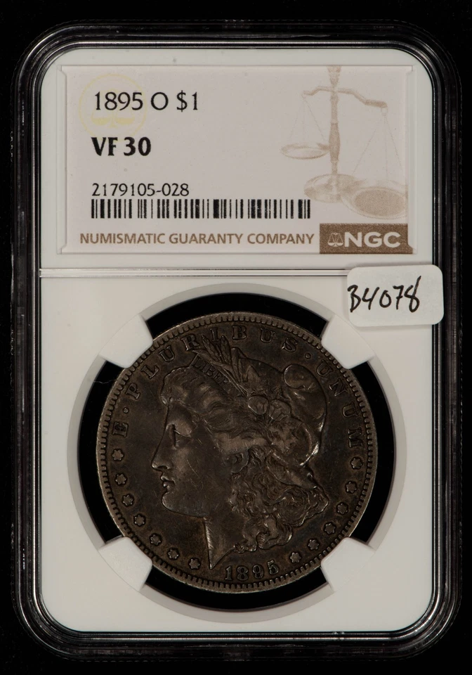 1895-O $1 Morgan Dollar - Luster Looks XF - Key Date - NGC VF 30 - B4078 - Image 2 of 4