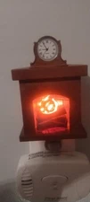 Fireplace Plug In Night Light with Flickering Bulb