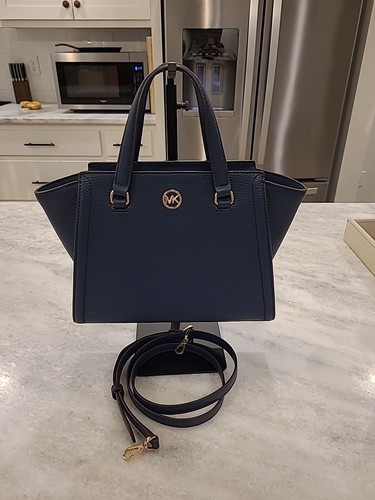 Michael Michael Kors Freya Small Satchel. Navy. NWT. Retail $328