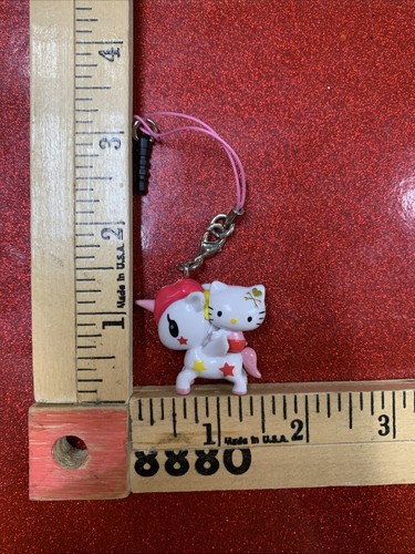 Tokidoki x Hello Kitty Frenzies Unicorn+Kitty Phone Charm Anime Figure Keychain