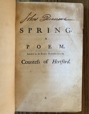 #ad The Seasons c 1750 James Thomson 4 Poems Incomplete Binding $39.00