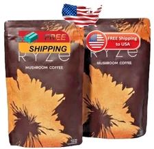(2  Pack) Organic RYSE Superfoods Mushroom Coffee 30 Servings Per Pack