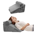Orthopedic Bed Wedge Pillow 3 Pcs Adjustable for Back Leg Neck GERD Sleep